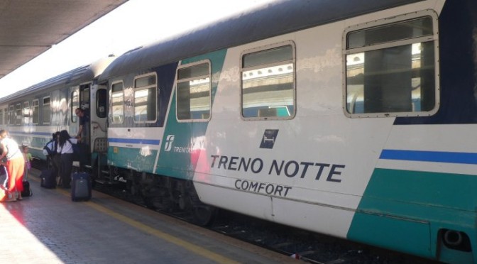 Viajar de noche en tren por ITALIA