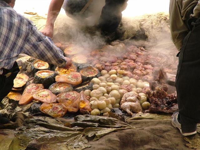 El curanto – Comida tipica en Bariloche